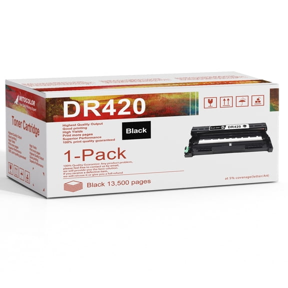Compatible DR420 Drum Unit Replacement for Brother HL-2242D 2250DN 2270DW 2130 2132 2220 2230 2240 2240D 2275DW 2280DW Printer(Black,1-Pack)