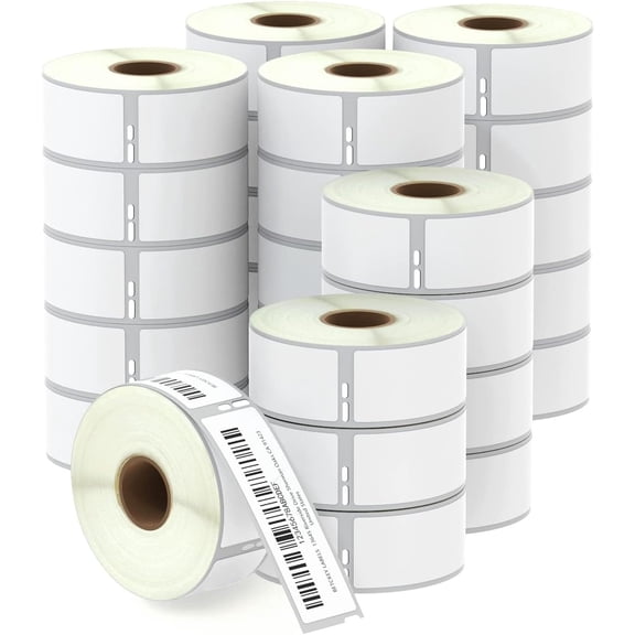 - Compatible DYMO 30252 (1-1/8" x 3-1/2") Address & Barcode Labels - Compatible with DYMO Labelwriter 450, 4XL, NOT Fit 550 & 5XL [28 Rolls/9800 Labels]