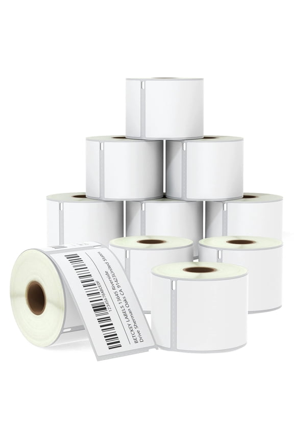 Compatible DYMO 30256 (2-5/16" x 4") Shipping Labels, Strong Permanent Adhesive & Perforated, Compatible with DYMO Labelwriter 450, 4XL, Rollo & Zebra Desktop Printers [10 Rolls/3000 Labels]