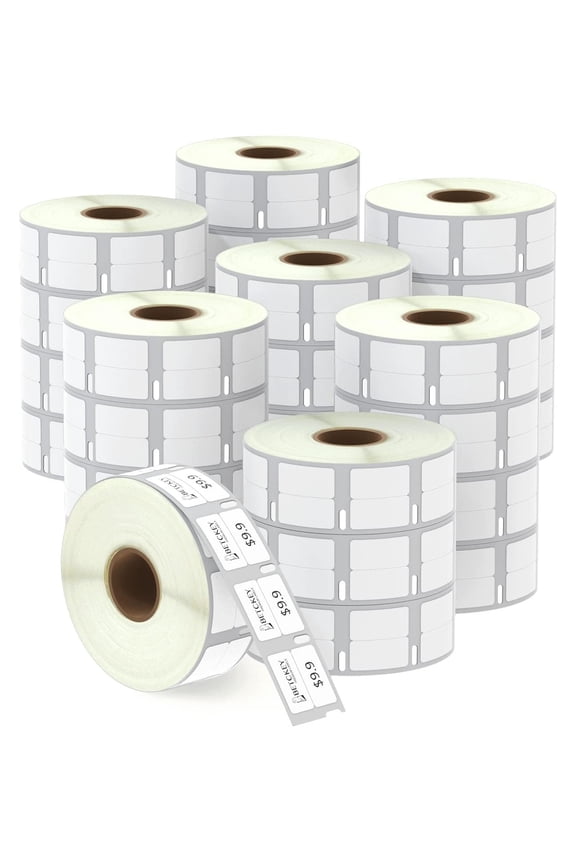 Compatible DYMO 30333 (1/2" x 1") Extra Small 2-Up Labels - Compatible with DYMO Labelwriter 450, 4XL & Zebra Desktop Printers [28 Rolls/28000 Labels]