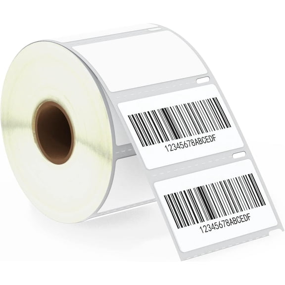 - Compatible DYMO 30334 (2-1/4" x 1-1/4") Multipurpose Barcode/FNSKU Labels, Perforated, Compatible with DYMO Labelwriter 450, 4XL, Rollo & Zebra Desktop Printers [1 Roll/1000 Labels]