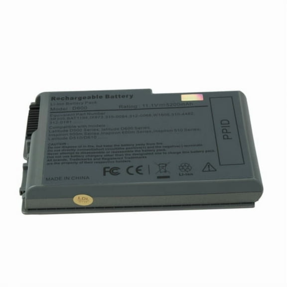 Compatible Dell 0CG204 4400mAh 49Wh 6 Cell Li-ion 11.1V Silver Grey Compatible Battery