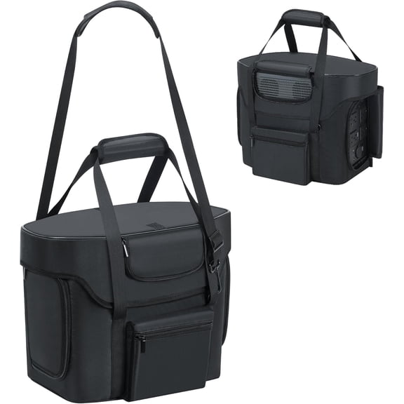 Compatible with ECOFLOW DELTA 2 Power Station Carry Bag, Powerstation Water-resistant Bag with Adjustable Shoulder Strap Compatible with Ecoflow Delta 2, with Portable Opennings for Outside