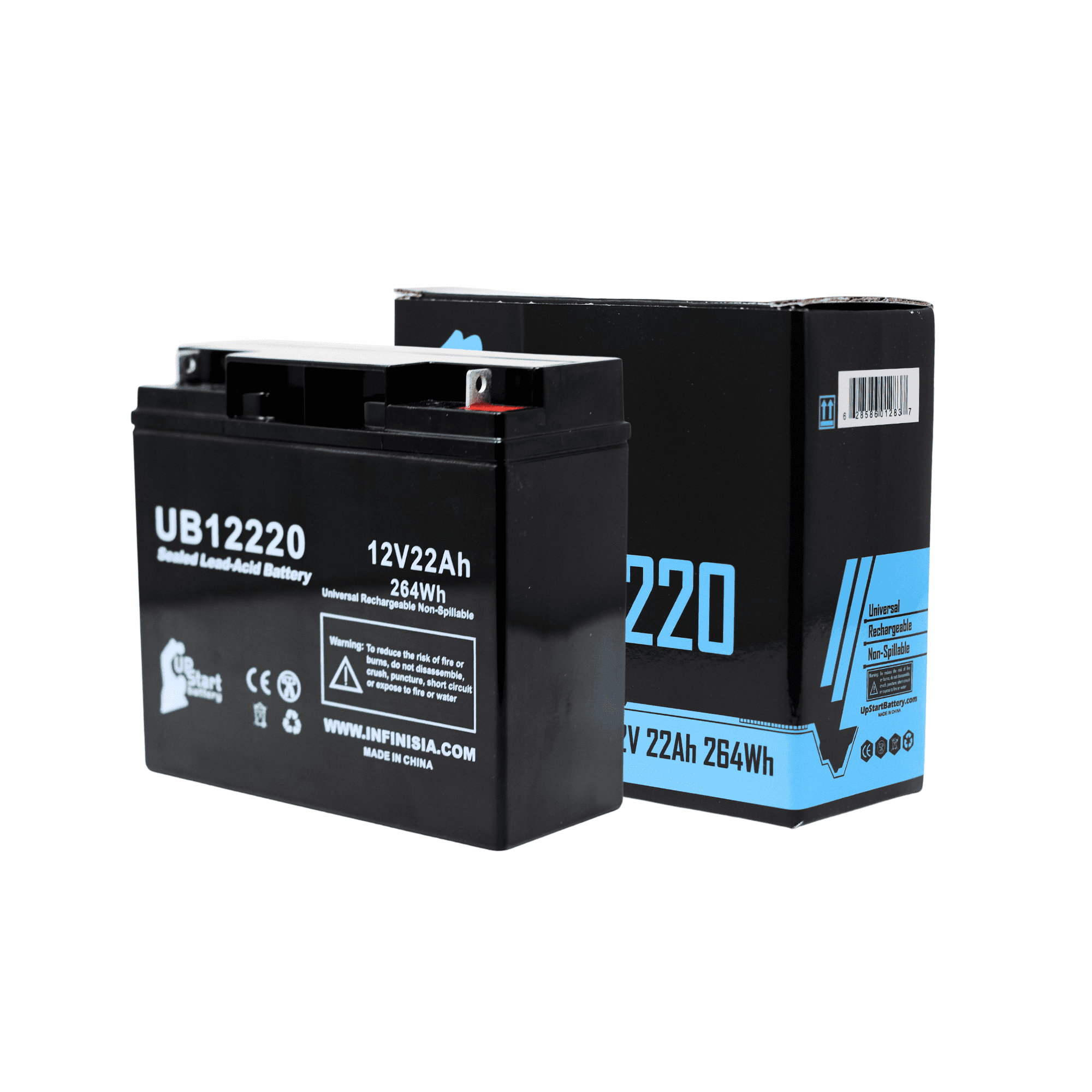 3-Pack Replacement UB12100-S Batteries For Schwinn S750 36V - 12V 10Ah Sealed Lead Acid (SLA) AGM Batteries