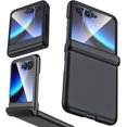 thumbnail image 1 of Compatible Flip Case for Motorola Razr Plus 2023 Case with Screen Protector,Clear Motorola Razr 40 Ultra Case,Electroplating Shockproof Protective Cover Cases for Motorola Razr+ Case 2023,Black, 1 of 7