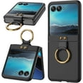 thumbnail image 1 of Compatible Flip Case for Motorola Razr Plus Case 2023 with Ring,Motorola Razr 40 Ultra Case Slim,Hard PC Lightweight Shockproof Cases for Motorola Razr 2023 Case Moto Razr Plus Case Stand Black, 1 of 7