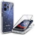 thumbnail image 1 of Compatible For Boost Mobile Celero 5G+ (Plus) 2024 Case with Built-In Screen Protector, Nagebee Full-Body Protective Shockproof Rugged Bumper Impact Resist Durable Phone Cover (Clear Glitter), 1 of 6