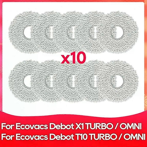 Compatible For ( Ecovacs X1 Turbo, X1 Omni, T10 Turbo, T10 Omni ) Main Side Brush Filter Mop Dust Bag Robot Vacuums Accessory Set E Set E