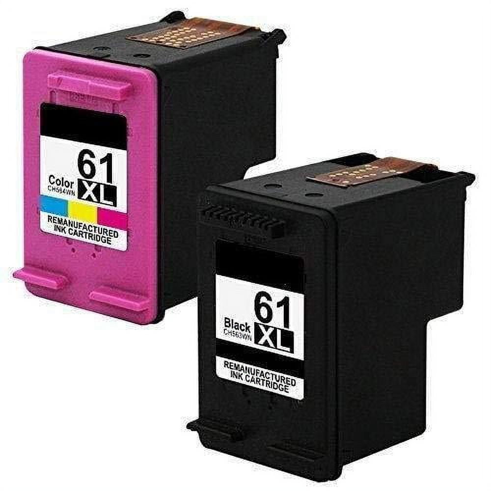 2pcs Colored Black 61XL Ink Cartridges Replacement For HP For Envy 4500 Per Deskjet 1000 1056 1510 1512 1010 Per Officejet 4630 - Foto 4