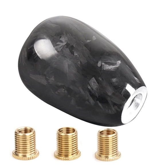 Compatible Forged Carbon Fiber Shift Knob Short Shifter Gear Head For Cars