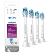 Compatible G2 Optimal Gum Care Soft Toothbrush Replacement Heads for Sonicare, 4 Pack