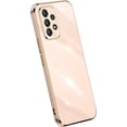thumbnail image 1 of Compatible with Galaxy A32 5G Case Cover Cute Full Camera Lens Protection & Electroplate Shockproof Edge Bumper TPU Silicone Protective Phone Cases for Samsung Galaxy A32 5G 6.5"-Pink, 1 of 5