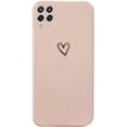 thumbnail image 1 of Compatible for Galaxy A42 5G Case,Plated Love Phone Case,Cute Small Gold Heart Pattern Soft Shockproof Protective Soft Silicone Case Cover for Samsung A42 5G 6.6" 2021 for Girl Woman Man,Pink, 1 of 8