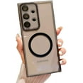 thumbnail image 1 of Compatible with Galaxy A52 5G Magnetic Clear Case[Compatible with Magsafe] Transparent Slim TPU Bumper Shockproof Camera Lens Protective Cover Phone Case for Samsung Galaxy A52 5G(Black), 1 of 7