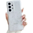 thumbnail image 1 of Compatible with Galaxy A53 5G Case for Women Girls Glitter Sparkly Bling Camera Lens Protector Cute Curly Wave Frame Shockproof Protective Cover Phone Case for Samsung Galaxy A53 5G(CLEAR), 1 of 9