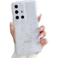 thumbnail image 1 of Compatible with Galaxy A71 4G Case for Women Girls Glitter Bling Camera Lens Protector Cute Curly Wave Frame Silicone Shockproof Protective Cover Phone Case for Samsung Galaxy A71 4G(CLEAR), 1 of 9