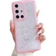 thumbnail image 1 of Compatible with Galaxy A71 4G Case for Women Girls Glitter Bling Camera Lens Protector Cute Curly Wave Frame Silicone Shockproof Protective Cover Phone Case for Samsung Galaxy A71 4G(PINK), 1 of 10