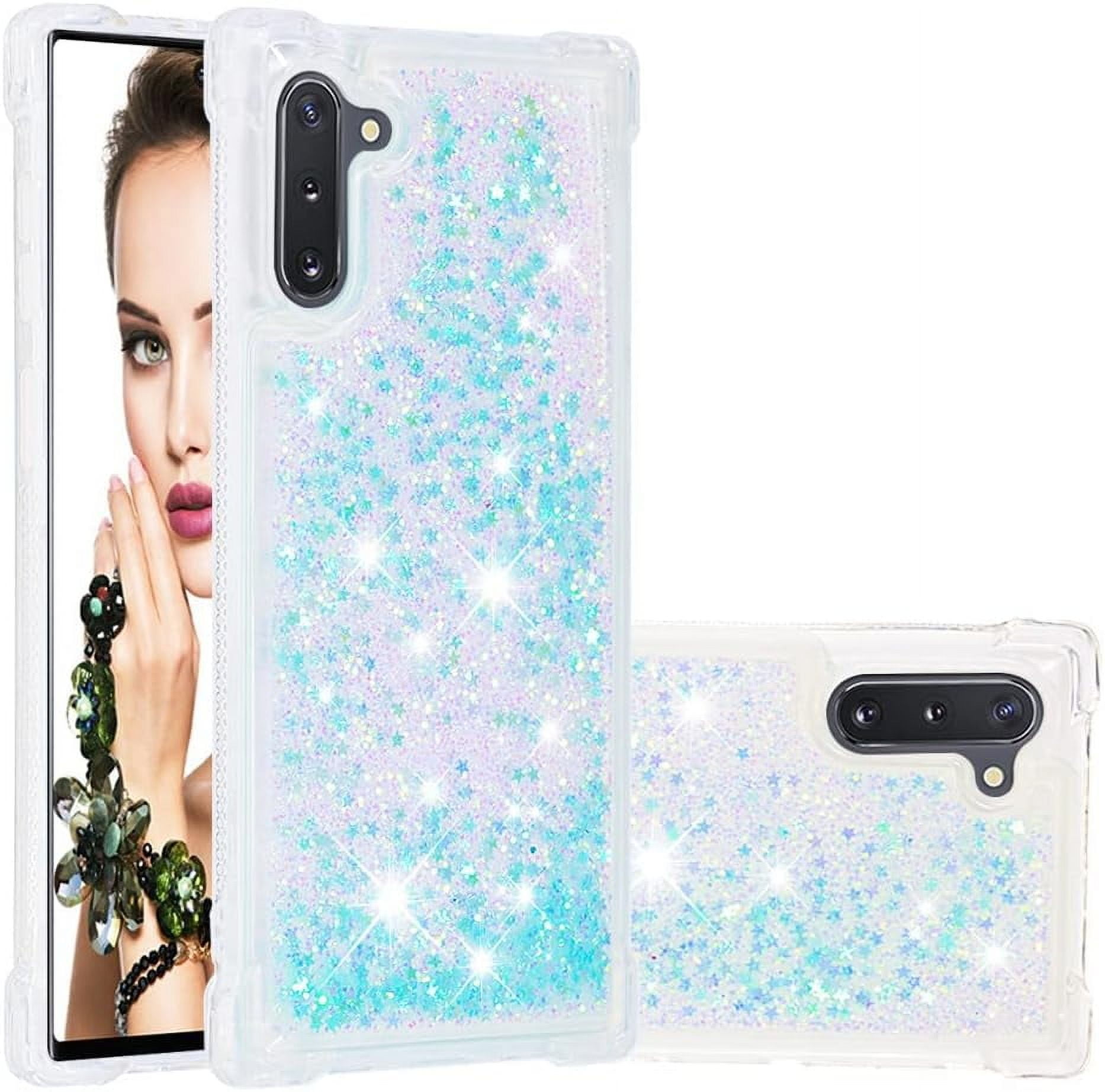 Compatible with Galaxy Note 10 Case, Glitter Case Bling Sparkle Liquid ...