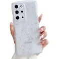 thumbnail image 1 of Compatible with Galaxy S20 Plus Case for Women Girls Glitter Camera Lens Protector Cute Curly Wave Frame Shockproof Protective Cover Phone Case for Samsung Galaxy S20 Plus(Clear), 1 of 9
