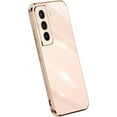 thumbnail image 1 of Compatible with Galaxy S21+ Plus Case Cover Cute Full Camera Lens Protection & Electroplate Shockproof Edge Bumper Case Soft TPU Protective Phone Cases for Samsung Galaxy S21 Plus 5G 6.7"-Pink, 1 of 13