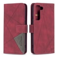 thumbnail image 1 of Compatible with Galaxy S22 Plus Case with Card Holder Slots, Allytech PU Leather Scratch Free Flip Kickstand Magnetic Snap Credit Card Slots Wallet Case for Samsung S22+ 6.6" 5G 2022, Red, 1 of 5