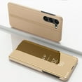 thumbnail image 1 of Compatible with Galaxy S22 Plus Case for Women Luxury Clear View Flip Plating Mirror Makeup Glitter Case Shockproof Full 360 Body Protective Case Compatible with Samsung Galaxy S22 Plus,
Gold, 1 of 8