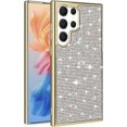 thumbnail image 1 of Compatible with Galaxy S23 Ultra Diamond Case Cute Bling Glitter Rhinestone Crystal Shiny Sparkle Protective Cover with Electroplate Plating Bumper Luxury Fashion Protection Case, 1 of 14