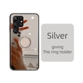 thumbnail image 1 of Compatible with Galaxy S23 Ultra Makeup Mirror Case Bling Diamond Glitter Rhinestone with Ring Holder Stand Kickstand Luxury Cute Shockproof for Girls Women Case for Samsung Galaxy S23 Ultra, Silver, 1 of 9
