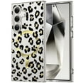 thumbnail image 1 of Compatible with Galaxy S24 Luxury Cute Leopard Patterned Case Shockproof Slim TPU Flexible Silicone Rubber Gel [Compatible with MagSafe] Phone Cover for Samsung Galaxy S24 6.2 inch, Black, 1 of 7