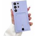 thumbnail image 1 of Compatible with Galaxy S24 Ultra Wallet Case with Card Holder Slim Soft Shockproof Protective Case Camera Lens Protection Card Slot Case for Galaxy S24 Ultra Women Men, Purple, 1 of 8