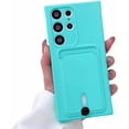 thumbnail image 1 of Compatible with Galaxy S24 Ultra Wallet Case with Card Holder Slim Soft Shockproof Protective Case Camera Lens Protection Card Slot Case for Galaxy S24 Ultra Women Men, Teal, 1 of 7
