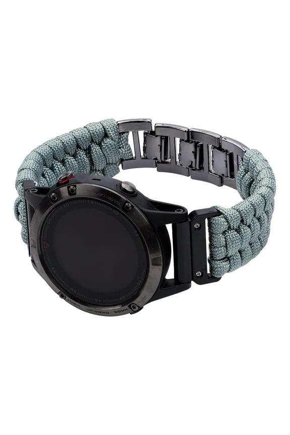 Compatible with Garmin Watch Band 20mm/22mm/26mm 550 Paracord Rugged Braided Nylon Watch Strap Design for Garmin Fenix/Fit for Forerunner for MARQ for Descent