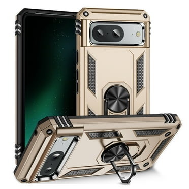 Compatible with Google Pixel 3A Case Built-in 360 Ring Holder Kickstand, Extreme Protection Military Armor Magnetic Car Dual Layer Protective Heavy Duty Phone Cover For Google Pixel 3A,Gold