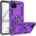 thumbnail image 1 of Compatible for Google Pixel 4 XL Case with HD Screen Protector, Military-Grade Shockproof Protective Phone Case with Magnetic Kickstand Ring for Google Pixel 4 XL Purple, 1 of 9