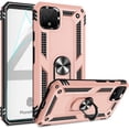 thumbnail image 1 of Compatible for Google Pixel 4 XL Case with HD Screen Protector, Military-Grade Shockproof Protective Phone Case with Magnetic Kickstand Ring for Google Pixel 4 XL Rose Gold, 1 of 15