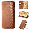 thumbnail image 1 of Compatible with Google Pixel 6 Case 2021, Allytech Synthetic Leather Flip Cover [2 Card Slots 1 Money Pocket] Magnetic Folio Stand Drop Proof Case for Google Pixel 6 6.4" (5G) 2021, Brown, 1 of 5