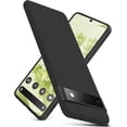 thumbnail image 1 of Compatible with Google Pixel 6 Case, Thin Liquid Silicone Case,Shockproof,Slim Thin Phone Case for Google Pixel 6, Full Body Screen Camera Protective Cover-Black 4-Pixel6-01, 1 of 7