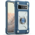 thumbnail image 1 of Compatible with Google Pixel 6 Pro, with 360° Rotate Ring Stand, Military Grade Drop Protection Full Body Rugged Heavy Duty Case 3 in 1 Protective Cover for Google Pixel 6 Pro,Blue, 1 of 7