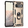 thumbnail image 1 of Compatible with Google Pixel 6 Pro Case Built-in 360 Ring Holder Kickstand, Extreme Protection Military Armor Magnetic Car Dual Layer Protective Heavy Duty Phone Cover For Google Pixel 6 Pro,Gold, 1 of 8