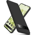 thumbnail image 1 of Compatible with Google Pixel 6 Pro Case, Thin Liquid Silicone Case,Shockproof,Slim Thin Phone Case for Google Pixel 6 Pro, Full Body Screen Camera Protective Cover-Black 4-Pixel 6P-01, 1 of 7