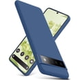 thumbnail image 1 of Compatible with Google Pixel 6 Pro Case, Thin Liquid Silicone Case,Shockproof,Slim Thin Phone Case for Google Pixel 6 Pro, Full Body Screen Camera Protective Cover-Blue 4-Pixel 6P-02, 1 of 14