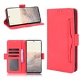 thumbnail image 1 of Compatible with Google Pixel 6 Wallet Case, Detachable Outer Pouch PU Leather Flip Folio Case with Card Holders RFID Blocking Kickstand [Shockproof TPU Inner Shell] Phone Cover,Red, 1 of 7