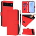 thumbnail image 1 of Compatible with Google Pixel 6 Wallet Case with RFID Blocking Credit Card Holder, PU Leather Folio Flip Kickstand Protective Shockproof Anti-fall Phone Case Cover Women Men,Red, 1 of 11