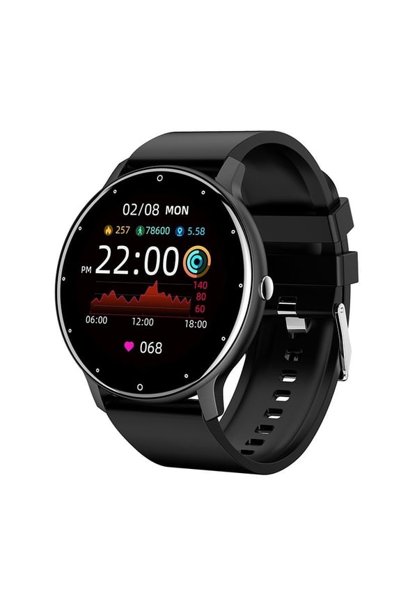 Compatible with Google Pixel 6a Fitness Tracker Watch for Men Women Smartwatch, IP67 Waterproof HD Touch Screen, 24 Sports Modes Activity Tracker - Black