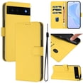 thumbnail image 1 of Compatible with Google Pixel 6a Wallet Case with RFID Blocking Credit Card Holder, PU Leather Folio Flip Kickstand Protective Shockproof Anti-fall Phone Case Cover Women Men,Lemon, 1 of 11