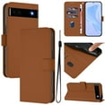 thumbnail image 1 of Compatible with Google Pixel 6a Wallet Case with RFID Blocking Credit Card Holder, PU Leather Folio Flip Kickstand Protective Shockproof Anti-fall Phone Case Cover Women Men,Brown, 1 of 11