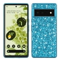 thumbnail image 1 of Compatible with Google Pixel 7 Glitter Plating Case, Luxury Bling Sparkly Shiny Cute Soft TPU Plating Bumper Raised Camera Shockproof Back Cover Wireless Charging for Women Girl, Blue, 1 of 6