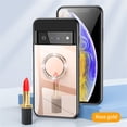 thumbnail image 1 of Compatible with Google Pixel 7 Makeup Mirror Case Bling Diamond Glitter Rhinestone with Ring Holder Stand Kickstand Luxury Cute Shockproof for Girls Women Case for Google Pixel 7,
Rosegold, 1 of 8