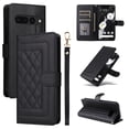 thumbnail image 1 of Compatible with Google Pixel 7 Pro Wallet Flip Case, Durable Soft TPU + PU Leather 3 Card Slots and 1 Cash Pocket Wrist Strap Magnetic Kickstand Elegant Case for Google Pixel 7 Pro, Black, 1 of 6