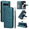 thumbnail image 1 of Compatible with Google Pixel 7 Pro Wallet Flip Case, Durable Soft TPU + PU Leather 3 Card Slots and 1 Cash Pocket Wrist Strap Magnetic Kickstand Elegant Case for Google Pixel 7 Pro, Darkgreen, 1 of 6
